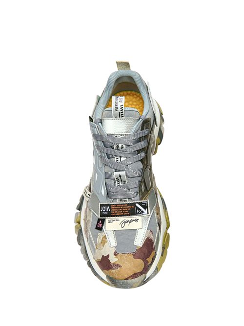 Sneakers Legion Grey Military M in pelle, cavallino e mesh JOIA PARIS | 200 10 5151